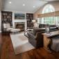Family Room for Petrucci Homes by Detroit architectural photographer Don Schulte
